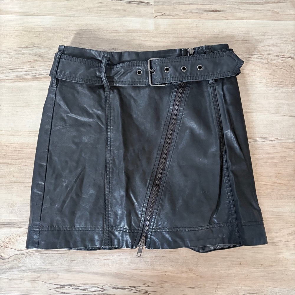 Free People Black Mini Skirt